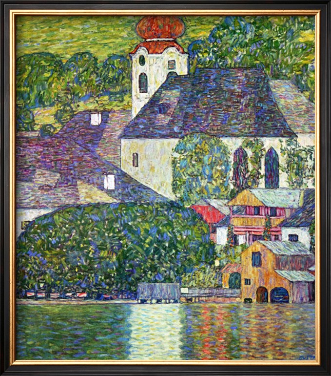 Kirche In Unterach Am Attersee, Church In Unterach On Attersee - Gustav Klimt Painting